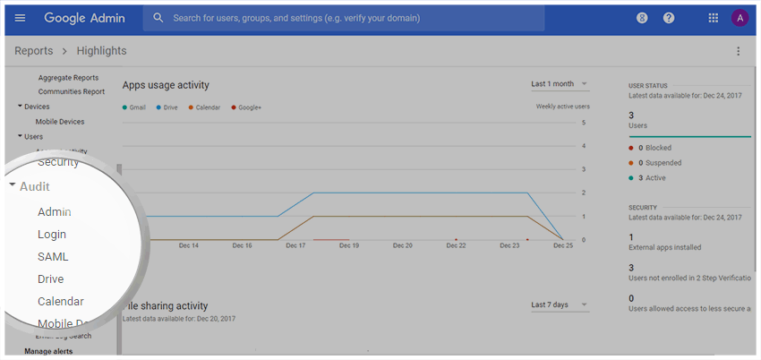Google Drive Audit Log - Google Audit Reports